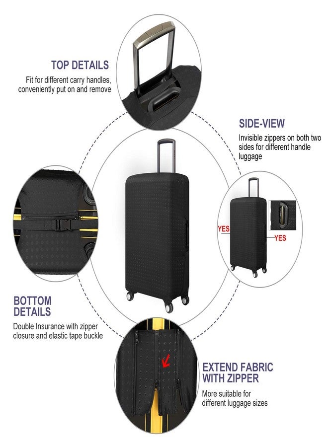 7-Mi Travel Suitcase Protective Cover 26"-28" Suitcase Protective Cover & High Elastic Spandex Size L - Image 2